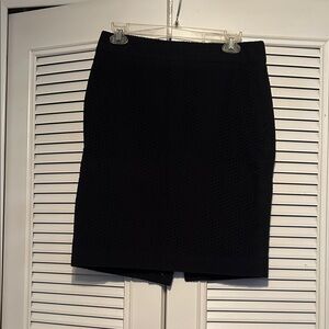 Elegant Navy Pencil Skirt